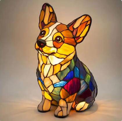 Handmade Dog Lamps