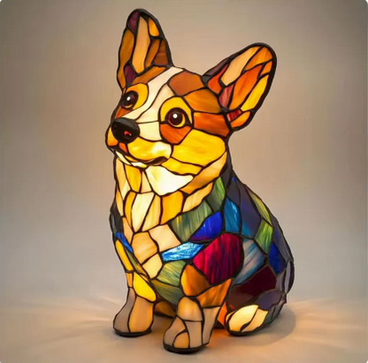 Handmade Dog Lamps
