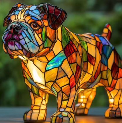 Handmade Dog Lamps