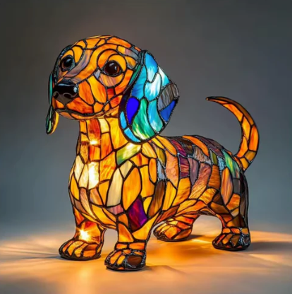 Handmade Dog Lamps