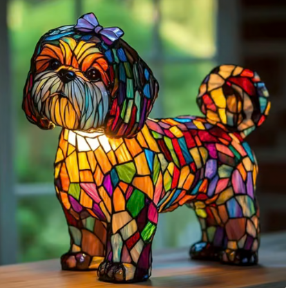 Handmade Dog Lamps